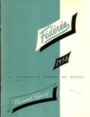 Coopérative fédérée de Québec 1958 cover