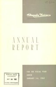 Dupuis Freres,Limitee 1962 cover