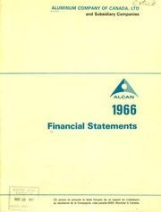 Aluminum Company of Canada, Limited 1966 cover