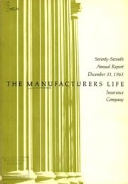 Manufacturers Life Insurance Co. 1963 cover