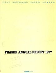 Fraser Companies, Limited 1977 cover