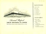 Loblaw Groceterias Company, Limited 1962 cover
