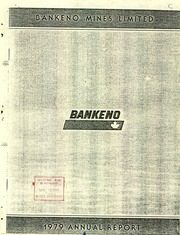 Bankeno Mines Limited 1979 cover