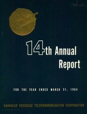 Canadian Overseas Telecommunication Corp 1964 cover