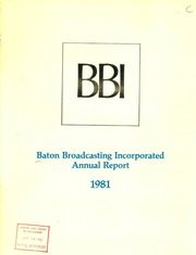 Baton Broadcasting Incorporated 1981 cover