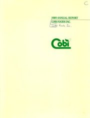 Cobi Foods Inc 1989 cover