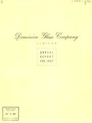 Dominion Glass Company Limited 1957 cover
