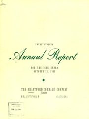 Brantford Cordage Company Limited 1951 cover
