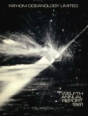 Fathom Oceanology Limited 1981 cover