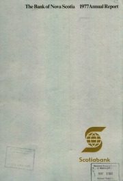Bank of Nova Scotia Halifax 1977 cover