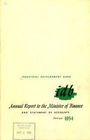 Industrial Development Bank 1954 cover