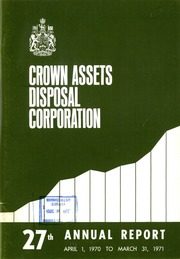 Crown Assets Disposal Corporation 1971 cover
