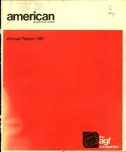 American Growth Fund, Inc 1981 cover
