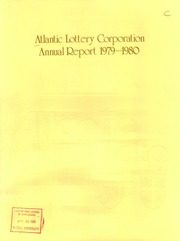 Atlantic Lottery Corporation Inc 1980 cover