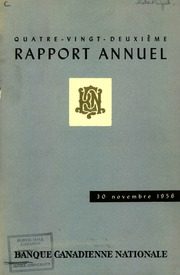 Banque Canadienne Nationale 1956 cover