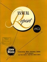 International Metal Industries Limited 1953 cover