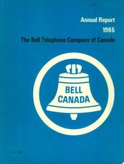 Bell Telephone Company Canada 1965 cover