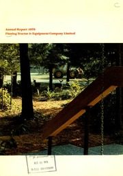 Finning Tractor & Equipment Company Limited 1978 cover