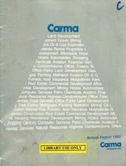 Carma Developers Ltd 1980 cover