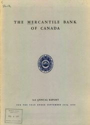 Mercantile Bank of Canada 1956 cover