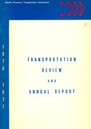 Atlantic Provinces Transportation Commission 1977 cover