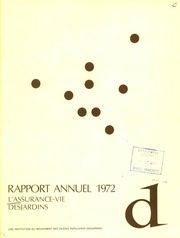 Assurance-Vie Desjardins Inc 1972 cover