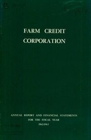 Farm Credit Canada 1963 cover