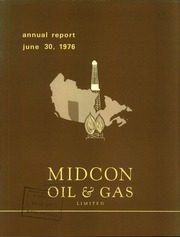 Midcon Oil & Gas Limited 1976 cover