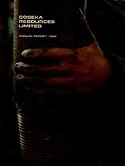 Coseka Resources Limited 1982 cover