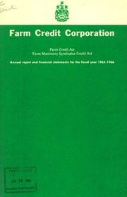 Farm Credit Canada 1966 cover
