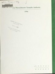 Massachusetts Turnpike Authority 1996 cover