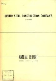 Disher Steel Construction Company, Limited 1950 cover