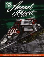 National Steel Car Corporation, Limited 1952 cover