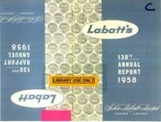John Labatt Limited 1958 cover