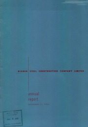 Disher Steel Construction Company, Limited 1954 cover