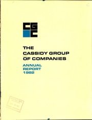 Cassidy Group of Companies 1982 cover