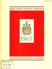 Export Credits Insurance Corporation 1965 cover