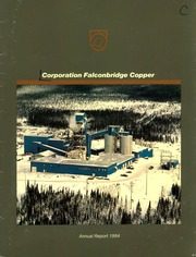 Corporation Falconbridge Copper 1984 cover