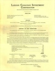 London Canadian Investment Corporation 1955 cover