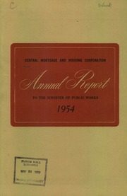 Central Mortgage and Housing Corporation 1954 cover
