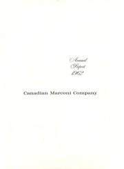 Canadian Marconi Company 1962 cover