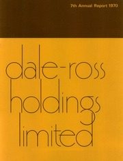 Dale-Ross Holdings Limited 1970 cover