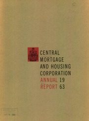 Central Mortgage and Housing Corporation 1963 cover