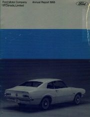 Ford Motor Company of Canada 1968 cover