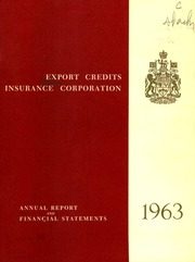 Export Credits Insurance Corporation 1963 cover