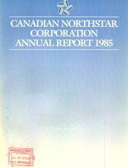 Canadian Northstar Corporation 1985 cover