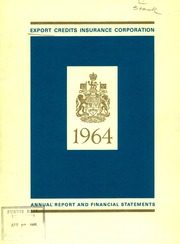 Export Credits Insurance Corporation 1964 cover