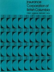 Insurance Corporation of British Columbia 1974 cover