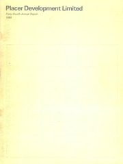 Placer Development, Limited 1969 cover