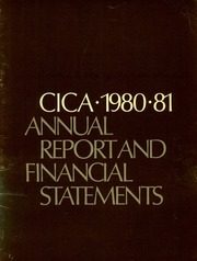 Canadian Institute of Chartered Accountants 1981 cover